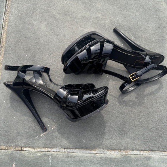 YSL TRIBUTE PATENT LEATHER HIGH HEEL - Picture 4 of 4